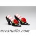 CosmosGifts Black Heels with Red Rose Salt and Pepper Set SMOS1463